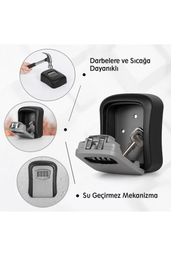 Şifreli Anahtar ve Eşya Saklama Güvenlik Kasası