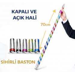 Sihirli Açılır Baston – Mendilden Bastona İlizyon Oyunu (70 cm)