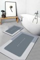 Sihirli Su Emici Banyo Paspası Kaymaz Tabanlı Kare 3,5 Mm 40x60
