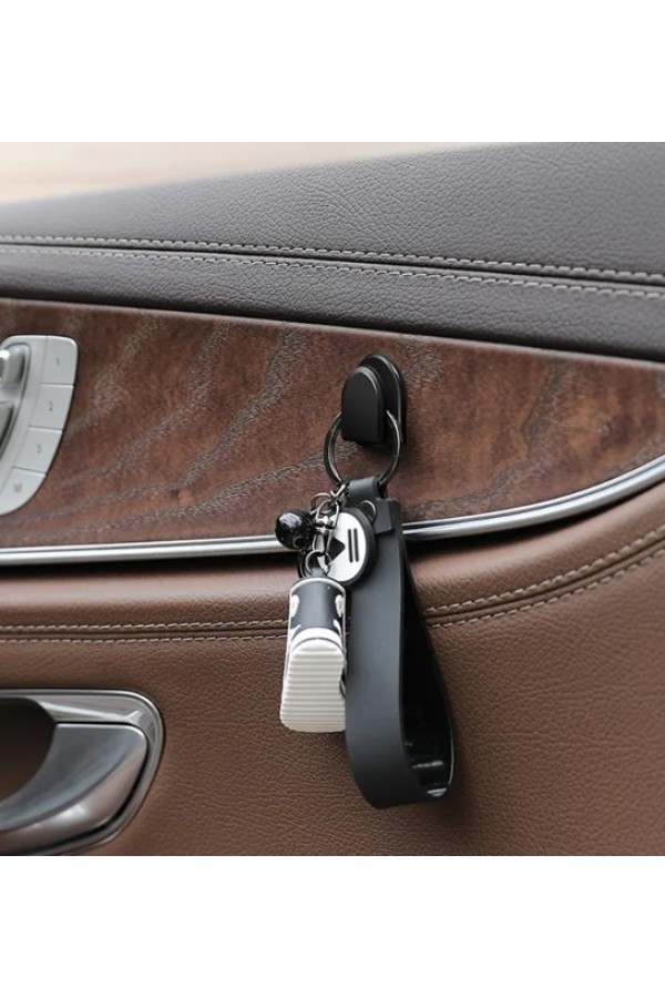 Siyah Çok Amaçlı Yapışkanlı Kanca 10 lu