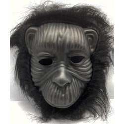 Siyah Renk Eva Goril Maskesi - Siyah Peluşlu Tüylü Orangutan Maskesi Siyah Renk Eva Goril Maskesi - Siyah Peluşlu Tüylü Orangutan Maskesi
