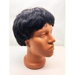 Siyah Renk Kısa Kesim İçi Astarlı Erkek Peruğu Siyah Renk Kısa Kesim İçi Astarlı Erkek Peruğu