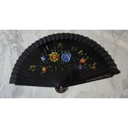 Bambu Çift Taraflı Siyah Yelpaze 12'li Paket Bambu Çift Taraflı Siyah Yelpaze 12'li Paket