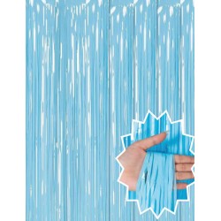 Soft Mavi Püsküllü Kapı Perdesi - Parti, Baby Shower, Sünnet Süsü, Cinsiyet Partisi 1x2 m Soft Mavi Püsküllü Kapı Perdesi - Parti, Baby Shower, Sünnet Süsü, Cinsiyet Partisi 1x2 m