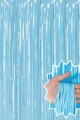 Soft Mavi Püsküllü Kapı Perdesi - Parti, Baby Shower, Sünnet Süsü, Cinsiyet Partisi 1x2 m Soft Mavi Püsküllü Kapı Perdesi - Parti, Baby Shower, Sünnet Süsü, Cinsiyet Partisi 1x2 m