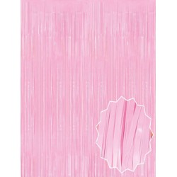 Soft Pembe Püsküllü Kapı Perdesi - Parti, Baby Shower, Cinsiyet Partisi 1x2 m Soft Pembe Püsküllü Kapı Perdesi - Parti, Baby Shower, Cinsiyet Partisi 1x2 m