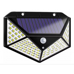 Solar Hareket Sensörlü Duvar Lambası 100 Led Solar Hareket Sensörlü Duvar Lambası 100 Led