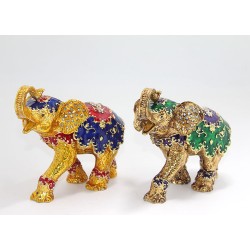 Taşlı Tekli Fil Figürü Taşlı Tekli Fil Figürü