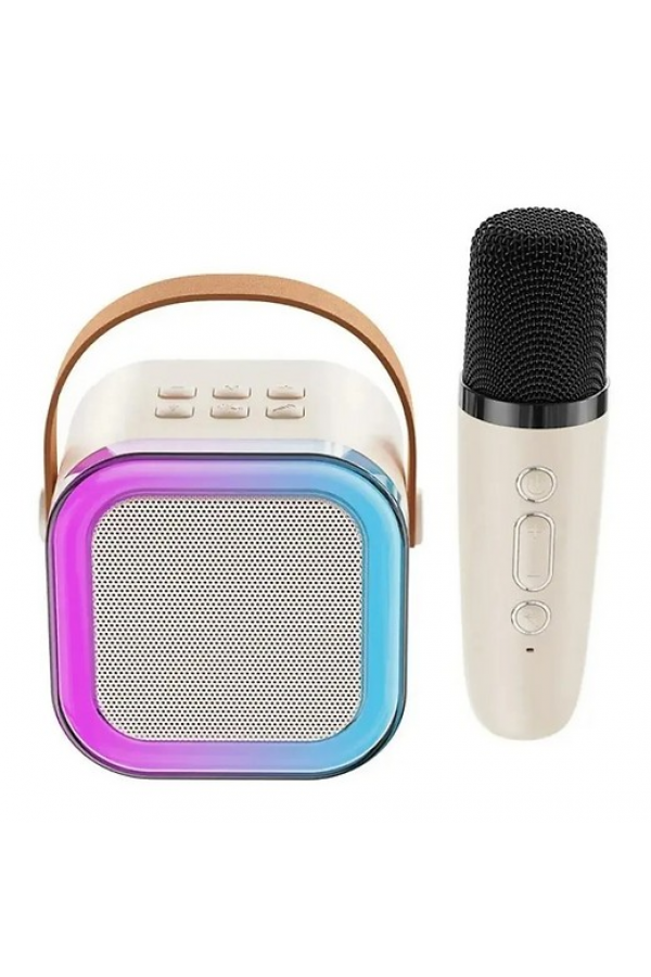 Taşınabilir Bluetooth Karaoke Hoparlör Kablosuz Mikrofon