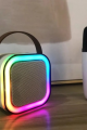 Taşınabilir Bluetooth Karaoke Hoparlör Kablosuz Mikrofon