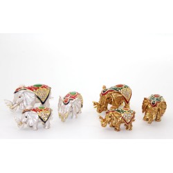 Taşlı 3'Lü Fil Figürü