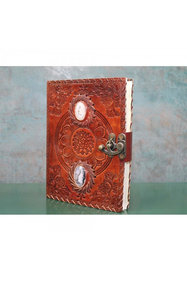 Taşlı Deri Defter