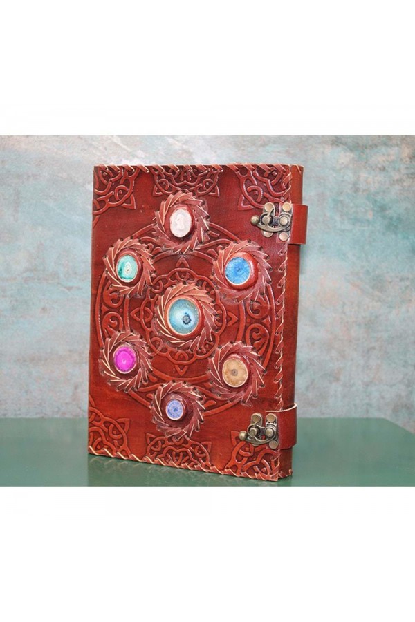 Taşlı Deri Defter