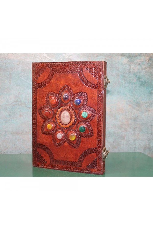 Taşlı Deri Defter