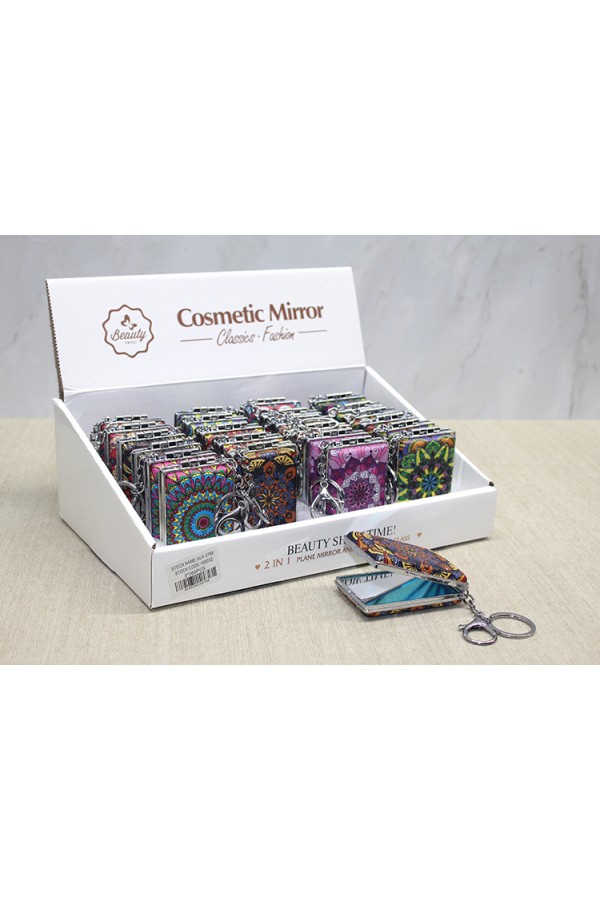 Taşlı El Aynası Anahtarlık