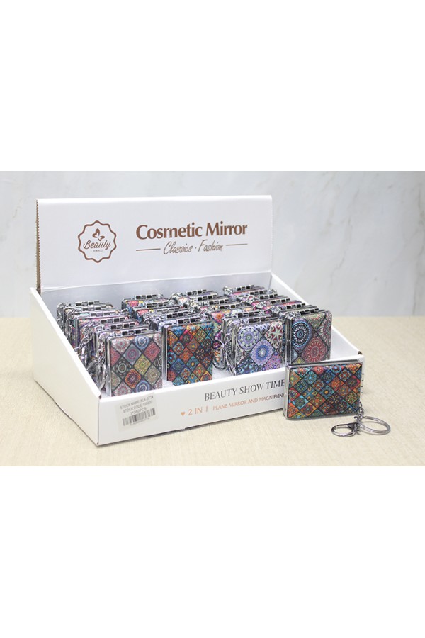 Taşlı El Aynası Anahtarlık