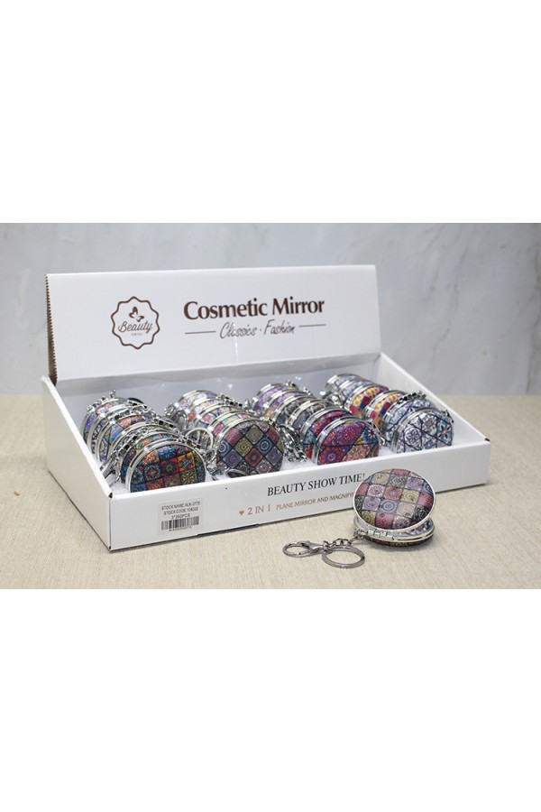 Taşlı El Aynası Anahtarlık