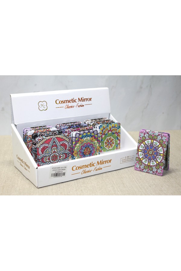 Taşlı El Aynası Dikdörtgen İnce