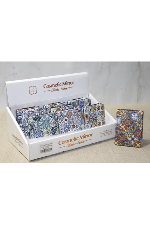 Taşlı El Aynası Dikdörtgen İnce