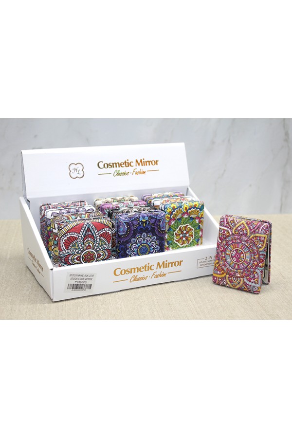 Taşlı El Aynası Dikdörtgen Kalın