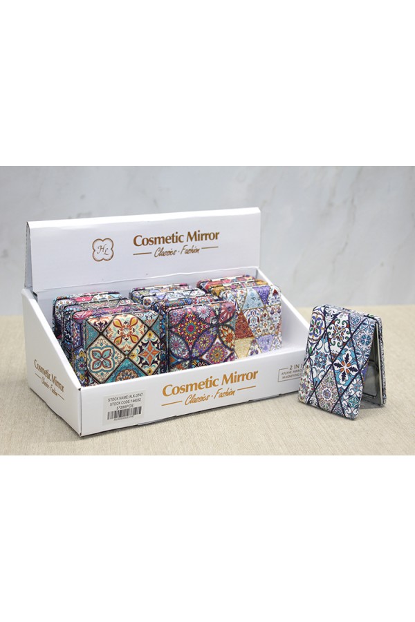 Taşlı El Aynası Dikdörtgen Kalın