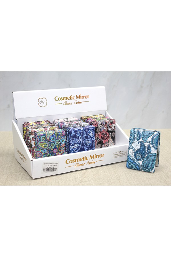 Taşlı El Aynası Dikdörtgen Kalın