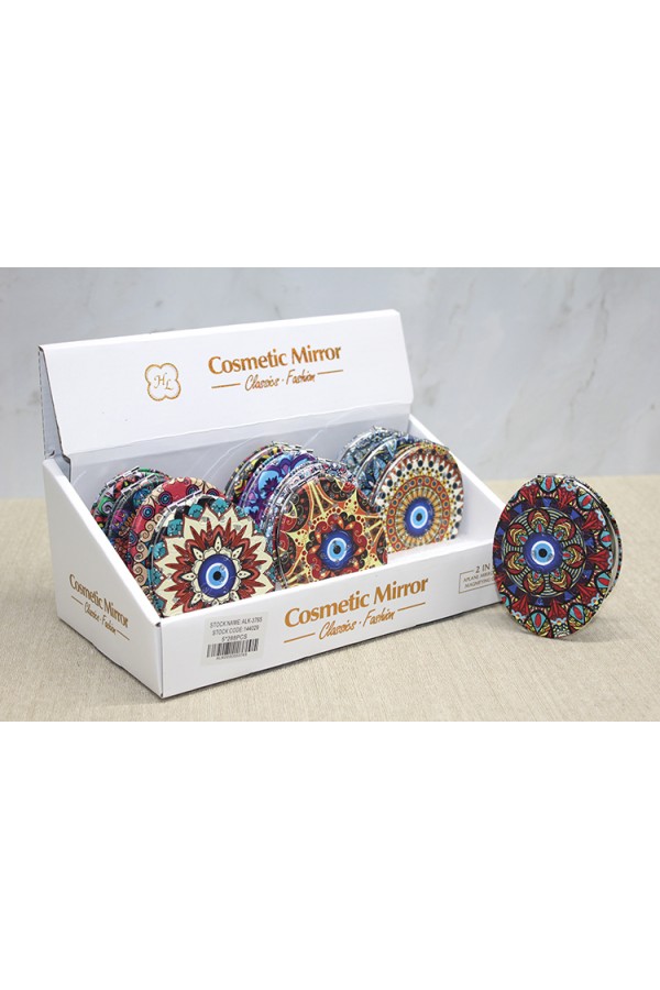 Taşlı El Aynası Oval İnce