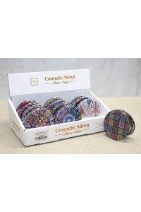 Taşlı El Aynası Yuvarlak İnce