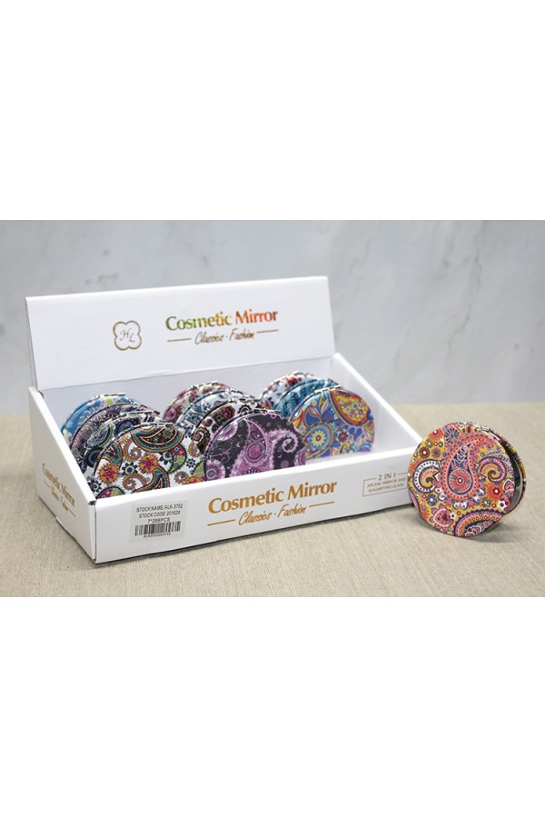 Taşlı El Aynası Yuvarlak İnce