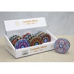 Taşlı El Aynası Yuvarlak İnce