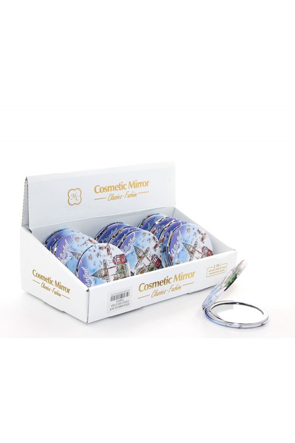 Taşlı İstanbul Tasarımı El Aynası İnce