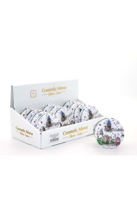 Taşlı İstanbul Tasarımı El Aynası Kalın