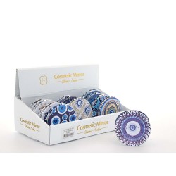 Taşlı Nazar Boncuklu El Aynası İnce Taşlı Nazar Boncuklu El Aynası İnce