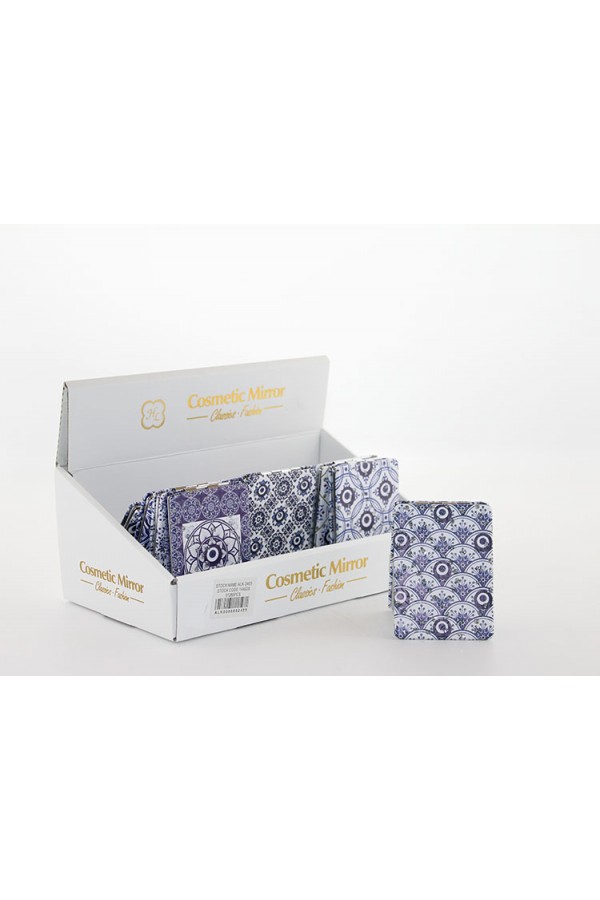 Taşlı Nazar Boncuklu El Aynası İnce