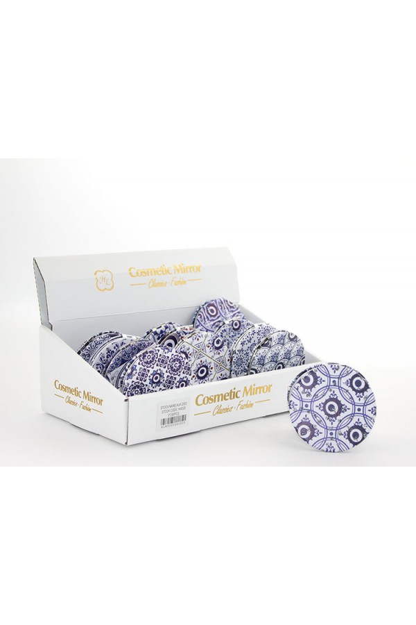 Taşlı Nazar Boncuklu El Aynası İnce