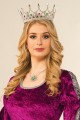 Taşlı Rönesans Kostümlü Kraliyet Ortaçağ Gümüş Kraliçe Prenses Tacı Taşlı Rönesans Kostümlü Kraliyet Ortaçağ Gümüş Kraliçe Prenses Tacı