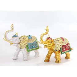 Taşlı Tekli Fil Figürü Taşlı Tekli Fil Figürü