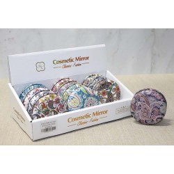 Taşlı Yuvarlak El Aynası Kalın Taşlı Yuvarlak El Aynası Kalın