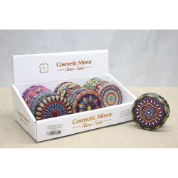 Taşlı Yuvarlak El Aynası Kalın Taşlı Yuvarlak El Aynası Kalın