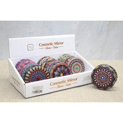 Taşlı Yuvarlak El Aynası Kalın Taşlı Yuvarlak El Aynası Kalın