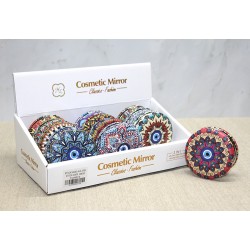 Taşlı Yuvarlak El Aynası Kalın Taşlı Yuvarlak El Aynası Kalın