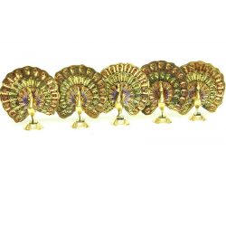 Tavuz Kuşu 4" 5'li Set Dekoratif Hediyelik Tavuz Kuşu 4" 5'li Set Dekoratif Hediyelik