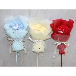 Tekli El Örgüsü Çiçek Buketi Tekli El Örgüsü Çiçek Buketi