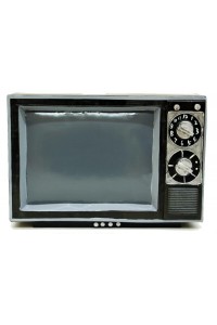 Televizyon Siyah Vintage Dekoratif Hediyelik