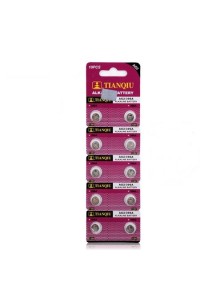 TIANQIU AG2 LR726/396 Alkalin 10'lu Düğme Pil