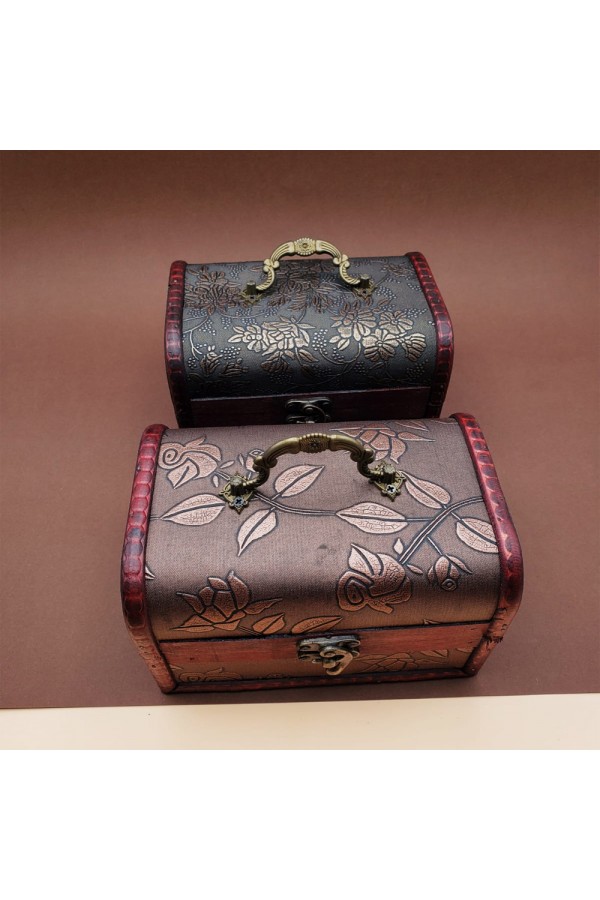 Ahşap Deri Sandık Kutusu