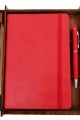 Ahşap Kutulu Defter Kalem