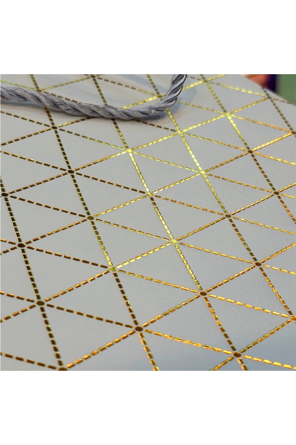 Büyük Boy Beyaz Desenli Hediye Çantası