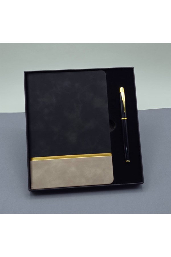 Defter Ve Kalem Kutulu Siyah Set
