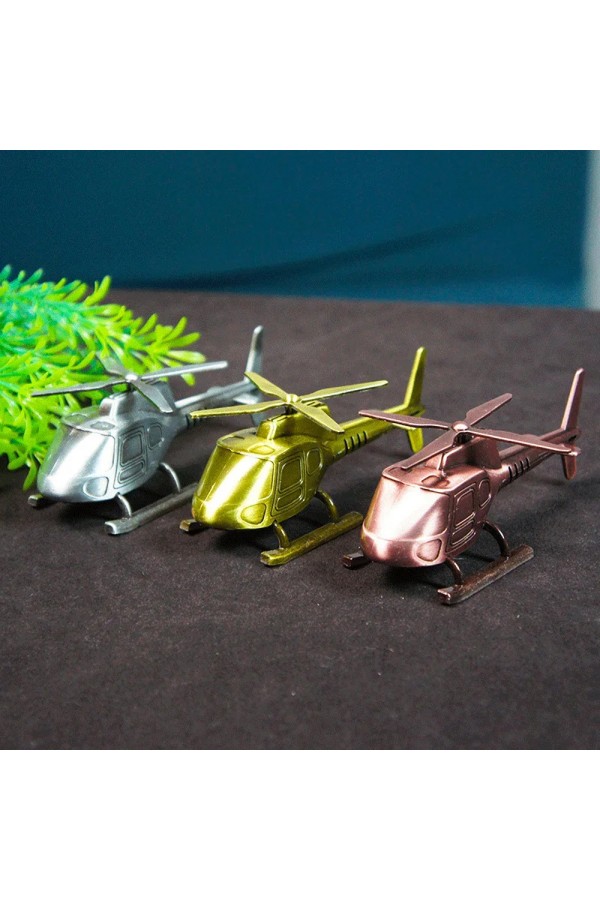 Dekoratif Metal Helikopter